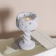 thumbnail image 1 of Portavelas de cemento - Vaso para aromaterapia | Recipiente decorativo para velas | Estilo industrial artesanal | 14,8 x 8,5 x 8,5 cm | Blanco o beige, 1 of 6