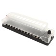 thumbnail image 4 of Caja De Fusibles De 12 Vías Y 12 V, Caja De Fusibles De 12 Vías Y 12 V, Cubierta Antipolvo para PC, Soporte De Bloque De Fusibles De Hoja De Tornillo De Acero Inoxidable para Coche, Barco, RV, 32 V, 4 of 14