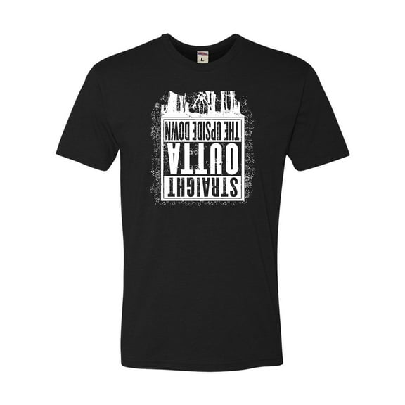 Adult Straight Outta The Upside Down Deluxe T-Shirt