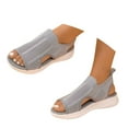 thumbnail image 3 of WILLBEST Sandalias De Mujer De Playa, Sandalias Modernas Para Mujer Con Diseño De Punta Abierta Para Uso Diario, Parte Superior De Malla Transpirable Y Suela Plana Cómoda Para Atuendos De Verano., 3 of 8