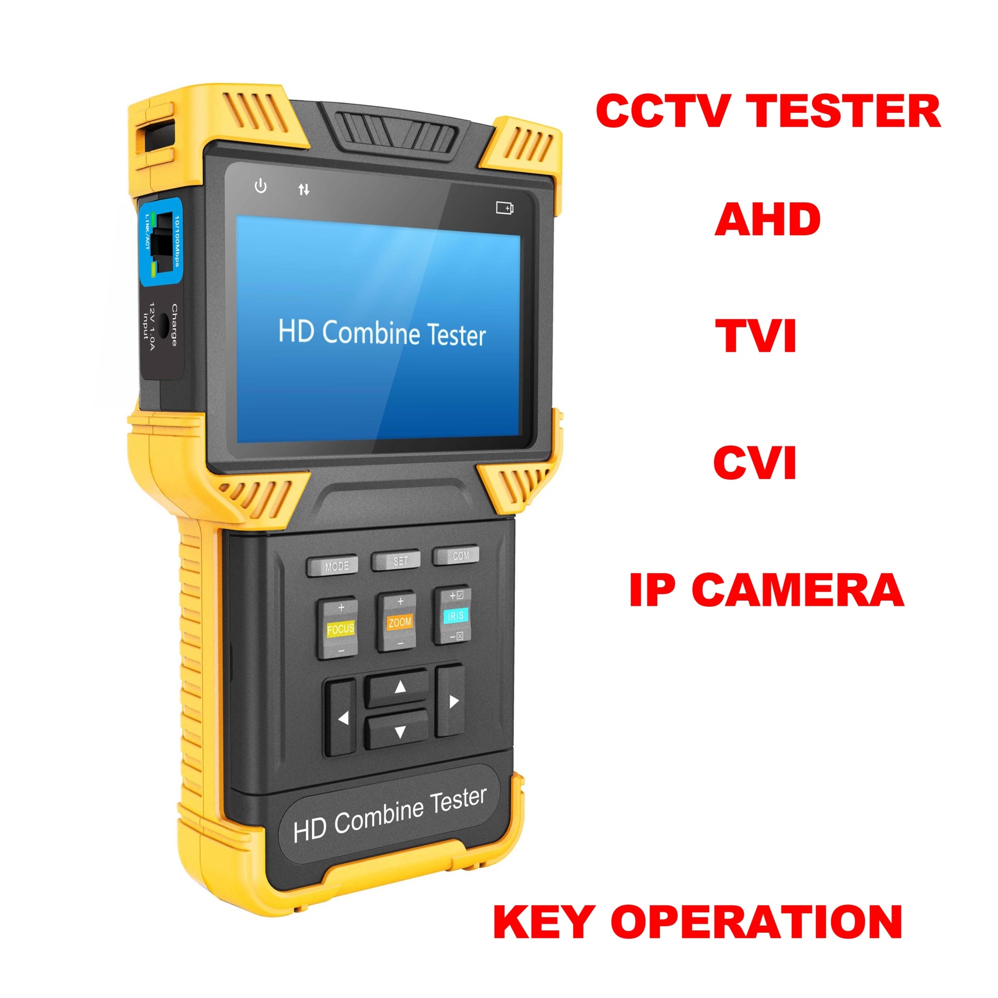 4inch Touch Screen IPC CCTV Tester Monitor Multimeter H.264 H.265 HD CVI/TVI/AHD Analog IP Camera Tester DT-T71