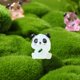 thumbnail image 4 of ColoMX 56 minifiguras de resina luminosas: figura de panda en miniatura que brilla en la oscuridad, linda estatua de animal diminuto para micropaisaje de jardín de hadas DIY., 4 of 7