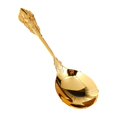 thumbnail image 4 of Cuchara para cena, cucharada, cubiertos de cocina, cuchara para sopa con relieve de Metal, cuchara para servir para fiestas, vacaciones, bodas, oro mayimx Cucharada, 4 of 9