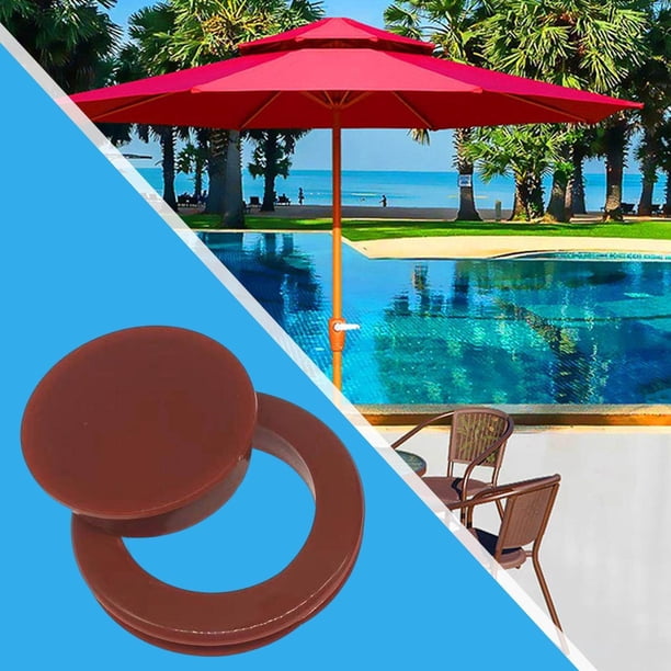 abba patio 11 ft umbrella Abba Patio 11ft Outdoor Patio Umbrella w/ Push Button Tilt and Crank, 6  Ribs-Tan