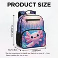 thumbnail image 7 of KUIFORTI Print Axolotl Girls Backpack Kids School Bag Fashion Print Adjustable Straps Side Pockets Suitable for Preschool Kindergarten Back to School Supplies, 7 of 7