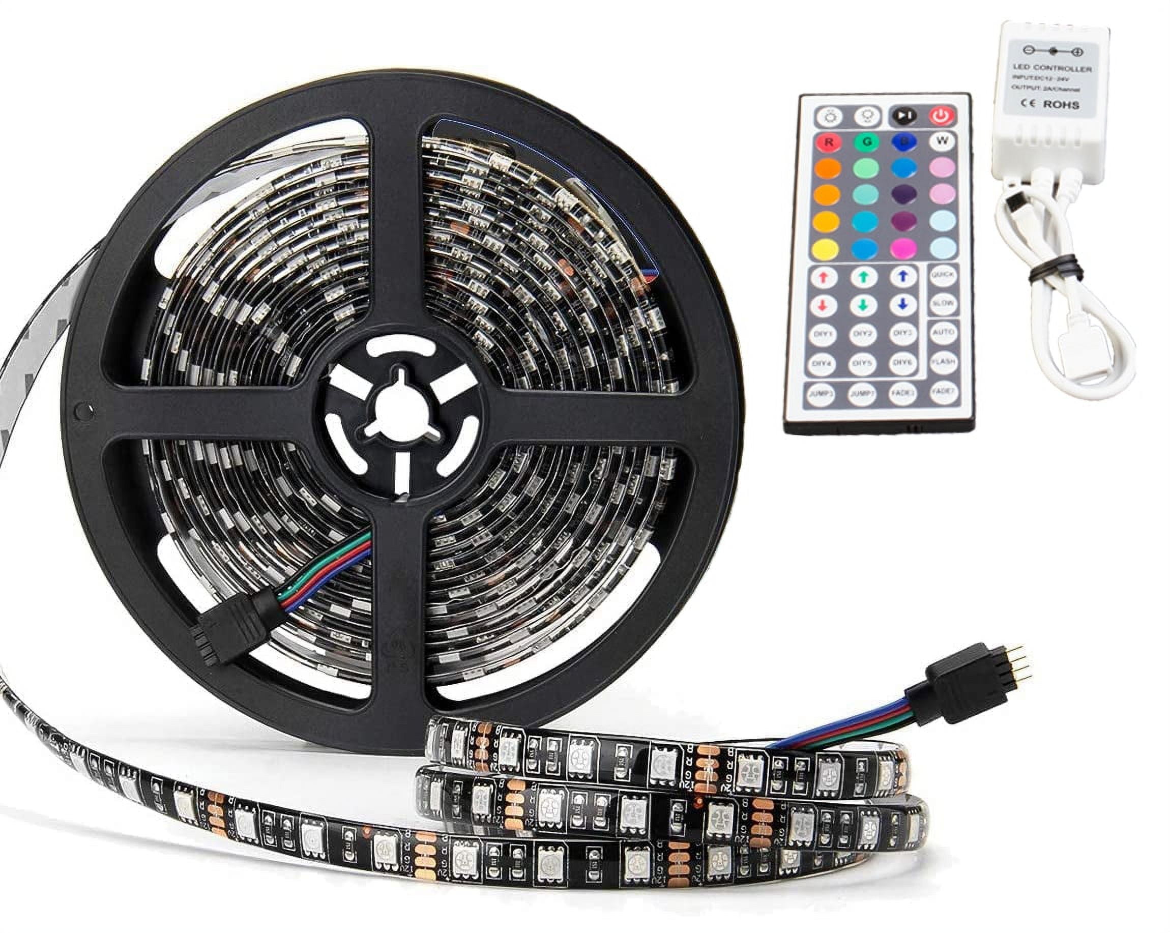 16ft RGB Color-change LED light strip + controller + power supply