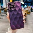 thumbnail image 4 of for iPhone 13 Pro Case for Women Men, 3D Honeycomb Pattern Bump Feel, Thin Slim Soft Back Cover Raised Camera Protection Phone Case for iPhone 13 Pro (6.1") - Purple, 4 of 7