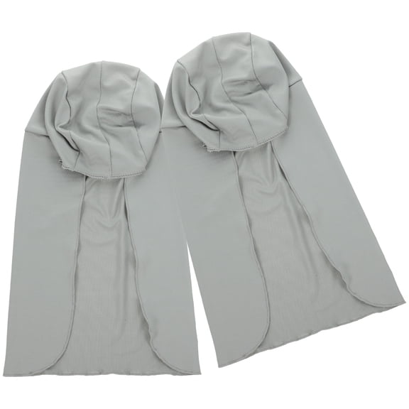 2 Pcs Sun Hat with Neck Flap Shade Hats for Women Cotton Baotou Cap Travel Man