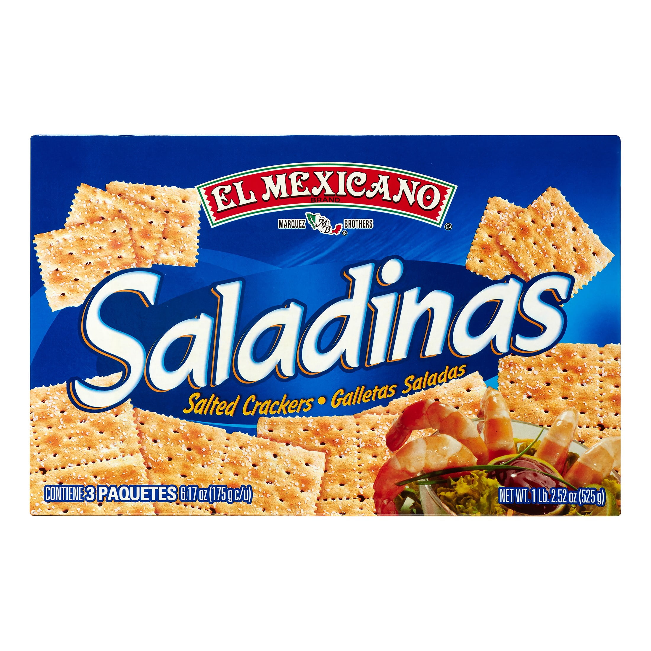 El Mexicano, Saladinas, Salted Crackers, 18.5 oz Box