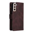 thumbnail image 5 of SaniMore Case for Samsung Galaxy S22 Plus 6.1" 2022, PU Leather Zipper Wallet Cover [RFID Blocking] Card Slot Magnetic Clsap Flip Folio with Wrist/Crossbody Strap Kickstand Full Protective Cover,Brown, 5 of 17