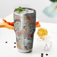 thumbnail image 3 of 30oz Cute Boxer Dog and Flowers Florals Tumblers Stainless Steel Tumbler with Lid and Straw,Vacuum Insulated Double Wall Travel Tumbler Cups Mug with Cleaning Brush for Coffee,Tea, 3 of 7