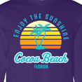 thumbnail image 4 of Inktastic Summer Enjoy the Sunshine Cocoa Beach Florida in Blue Long Sleeve T-Shirt, 4 of 5