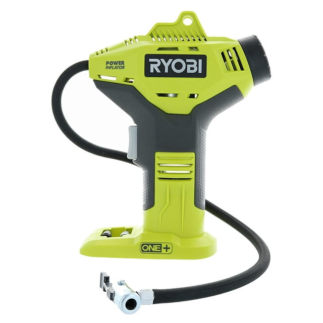 Ryobi P737 Gonfleur d'Alimentation Sans Fil Portable 18 Volts pour Pneus (Batterie Non Incluse, Outil Électrique Uniquement)