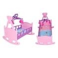 thumbnail image 1 of Cuna decorativa para muebles de muñecas, cuna de casa de muñecas a escala 1:12, cuna de muñeca en miniatura, cama de bebé para casa de muñecas, características mejoradas, 1 of 8