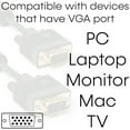 thumbnail image 4 of Cmple - VGA SVGA Cable Gold Plated Connectors Male to Male Support Full HD Displays HDTVs Monitors Projectors - 3 Feet, 4 of 5