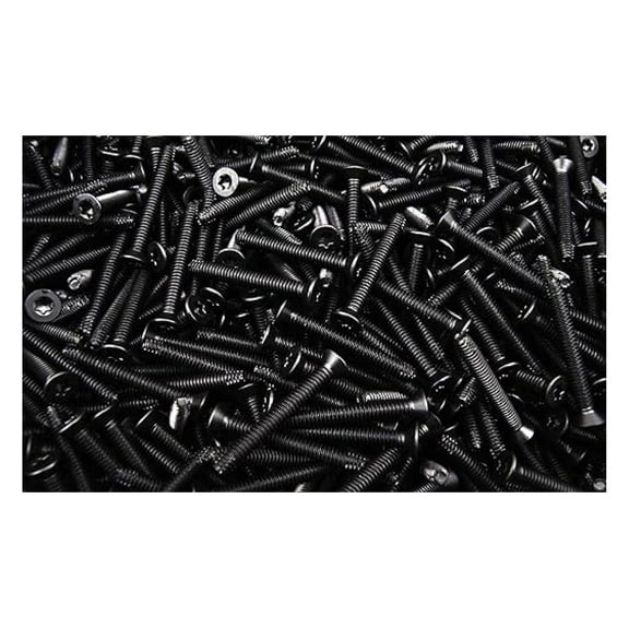 Torx T30 Screws (250 Pack) 1/4-20 x 2 Inch Flat Head Self-Tapping Screws - Decking, Floorboard, Trailer Screws - Plain Finish