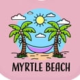 thumbnail image 4 of Inktastic Summer Vacation in Myrtle Beach Boys or Girls Baby Bib, 4 of 4