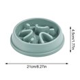 thumbnail image 2 of 1pack Slow Feeder Dog Bowls Anti-Choking Puzzle Dog Food Bowls Anti-Slip Interactive Feeding Slow down Eating Bloat Stop Maze Dishes for All Breeds,Green, 2 of 4