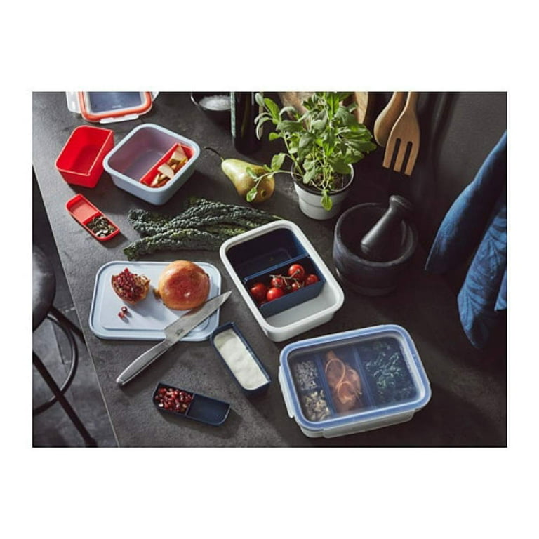 IKEA 365+ Food container with lid, rectangular/plastic, 34 oz - IKEA
