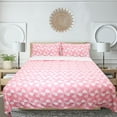 thumbnail image 6 of 4 Pieces Microfiber Flannel Sheet Set, Queen Size Pink Color, Deep Pocket Bedding Collection, 6 of 7