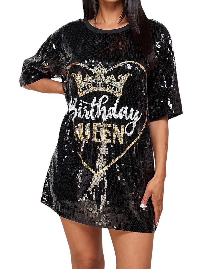 birthday queen sequin dress Birthday Queen Sequin Dress main image 0