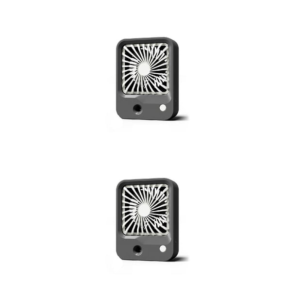 Yuarrent Ventilador de nebulización Ventiladores de aire electrónicos portátiles recargables Humidificador de enfriamiento Gris 2piezas Yuarrent CBP211596