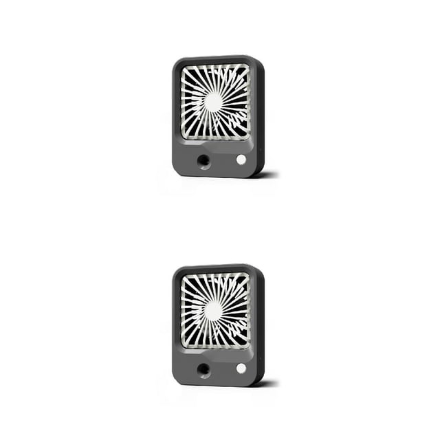 Bewildely Ventilador de nebulización Ventiladores de aire electrónicos portátiles recargables Humidificación Hidratante Humidificador de enfriamiento Gris 2piezas Bewildely CBP211596
