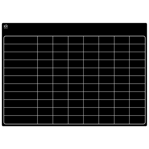 Tabla magnética de tareas de borrado en seco, color negro, para varios niños y adultos: nevera de 17 x 12 pulgadas, tablero negro de recompensas de responsabilidad diaria para niños pequeños o