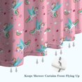 thumbnail image 6 of Pink Cartoon Unicorn Pattern Shower Curtain 36"x72" ,Bathroom Decorative Shower Curtains Set with 12 Hooks,Modern Waterproof Washable Shower Curtain, 6 of 6