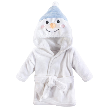 Hudson Baby Unisex Baby Plush Animal Face Robe, Alligator, One Size, 0-9 Months