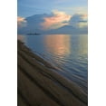 thumbnail image 2 of Shimlock, Jones 11x14 White Modern Wood Framed Museum Art Print Titled - Indonesia, Bali Sanur Beach with Mt Gunung Agung, 2 of 4