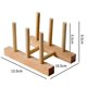 thumbnail image 2 of Wooden Dish Rack - Dish Drying Rack Compatible With Dish Cup Bowl Cutting Board, Drying Rack Stand Storage Holder, Kitchen Countertop Organizer, 2 of 4
