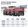 thumbnail image 4 of Tarjeta microSD VIOFO 64GB de grado industrial U3 A2 V30 con adaptador, 4 of 7