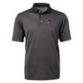 thumbnail image 2 of Men's Cutter & Buck Black Buffalo Bisons Big & Tall Virtue Eco Pique Micro Stripe Recycled Polo, 2 of 3
