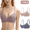 Multicolor-B, variant on Women's 3-Pack Soft Underwire Bra, 3/4 Cup Everyday T-Shirt Bra with Push-Up Support