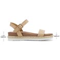 thumbnail image 3 of Dream Pairs Women's Open Toe Ankle Strap Espadrille Casual Flatform Platform Wedge Sandals Sunna Nude/Pu Size 7, 3 of 6