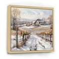 thumbnail image 2 of Designart "Wintry Vineyard Allure I" Vineyard Floater Framed Wall Art Prints, 2 of 5