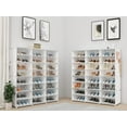 thumbnail image 2 of Shoe Storage,48 Pairs Shoe Rack Organizer for Closet Shoe Cabinet with Door Shoe Shelves for Closet,Entryway,Hallway,Bedroom, 2 of 15