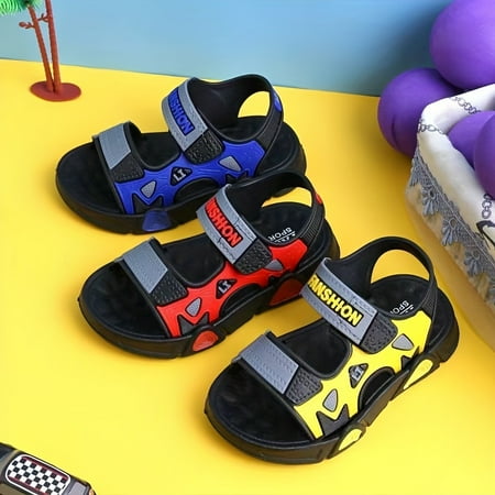 

Trendy Breathable Open Toe Sandals For Boys Lightweight Comfortable Anti Slip Sandals For Indoor Outdoor All Seasons
