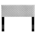 thumbnail image 3 of Pemberly Row Performance Velvet Tufted Twin Headboard in Light Gray, 3 of 9