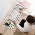 thumbnail image 3 of Long Mouse Pads for Desk,White Christmas Gnome Pattern Desk Mats on Top Of Desks, Desk Mouse Pad Extra Large with 3mm Non-Slip Base and Stitched Edge for Gaming,Office,Work,Home 31.5x11.8in, 3 of 5