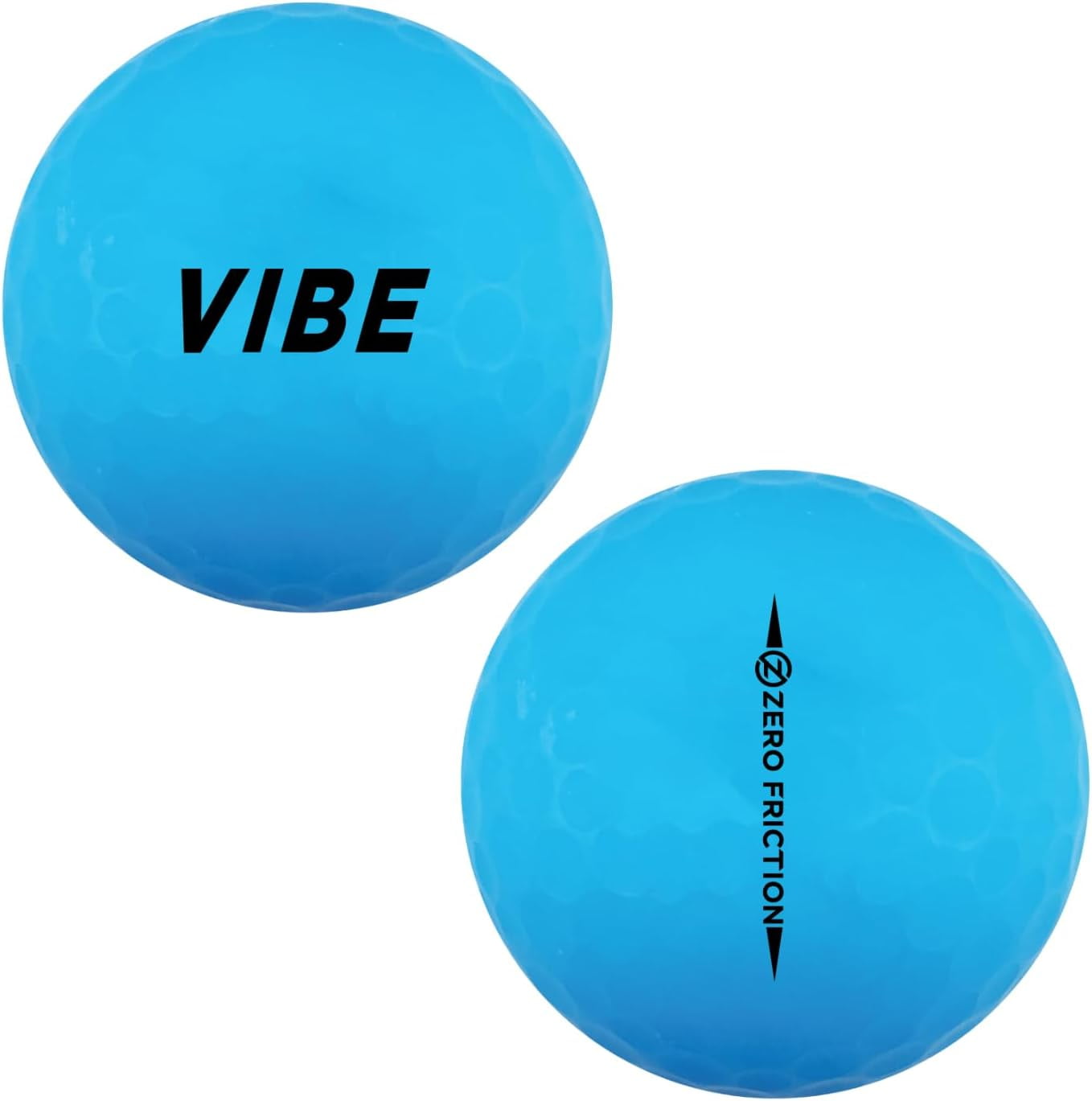 Zero Friction Vibe Multi Colored Golf Balls - 36 Pack