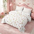thumbnail image 3 of Manfei Rustic Wildflower Quilt Full 3-Piece,Cottagecore Blossom Full Bedspread Sets,1 Coverlet and 2 Pillowcases, 3 of 7