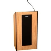 PRESIDENTIAL PLUS SOUND LECTERN MEDIUM OAK 50W AMP 2 SPEAKERS MIC
