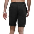 thumbnail image 2 of LEEy-World Shorts for Men Running Shorts for Men Inseam Gym Workout Training Shorts with Zipper Pockets Black,L, 2 of 5