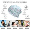 thumbnail image 5 of Disketp Rabbit And Butterfly Slouchy Beanie Hip-Hop Soft Lightweight Running Beanie Adult Hats Chemo Cap for Men Women, 5 of 8