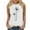 White, variant on Womens Summer Shirts,Long Skirts for Women Summer,Womens Summer Casual Print Loose Crew Neck Sleeveless,Womens Summer Pants,Womens Summer Skirts