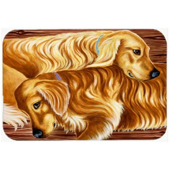 Zeus & Chloie the Golden Retrievers Mouse Pad, Hot Pad or Trivet