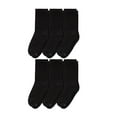 thumbnail image 2 of Hanes Crew Socks 6 Pack  Women Cool Comfort Mid Calf Cushioned Cotton Blend Wick, 2 of 5