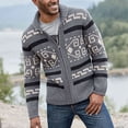thumbnail image 2 of Chaqueta de gran tamaño suelta de suéter de otoño invierno de moda para hombres Pompotops  oipoqjl11375, 2 of 3